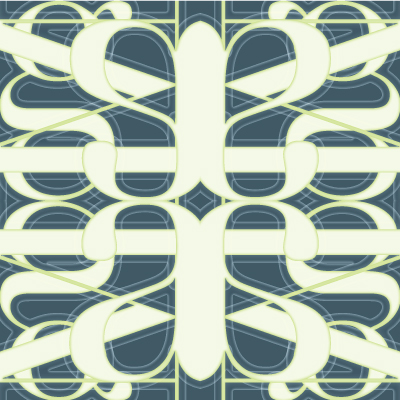 typographic art with latice effect